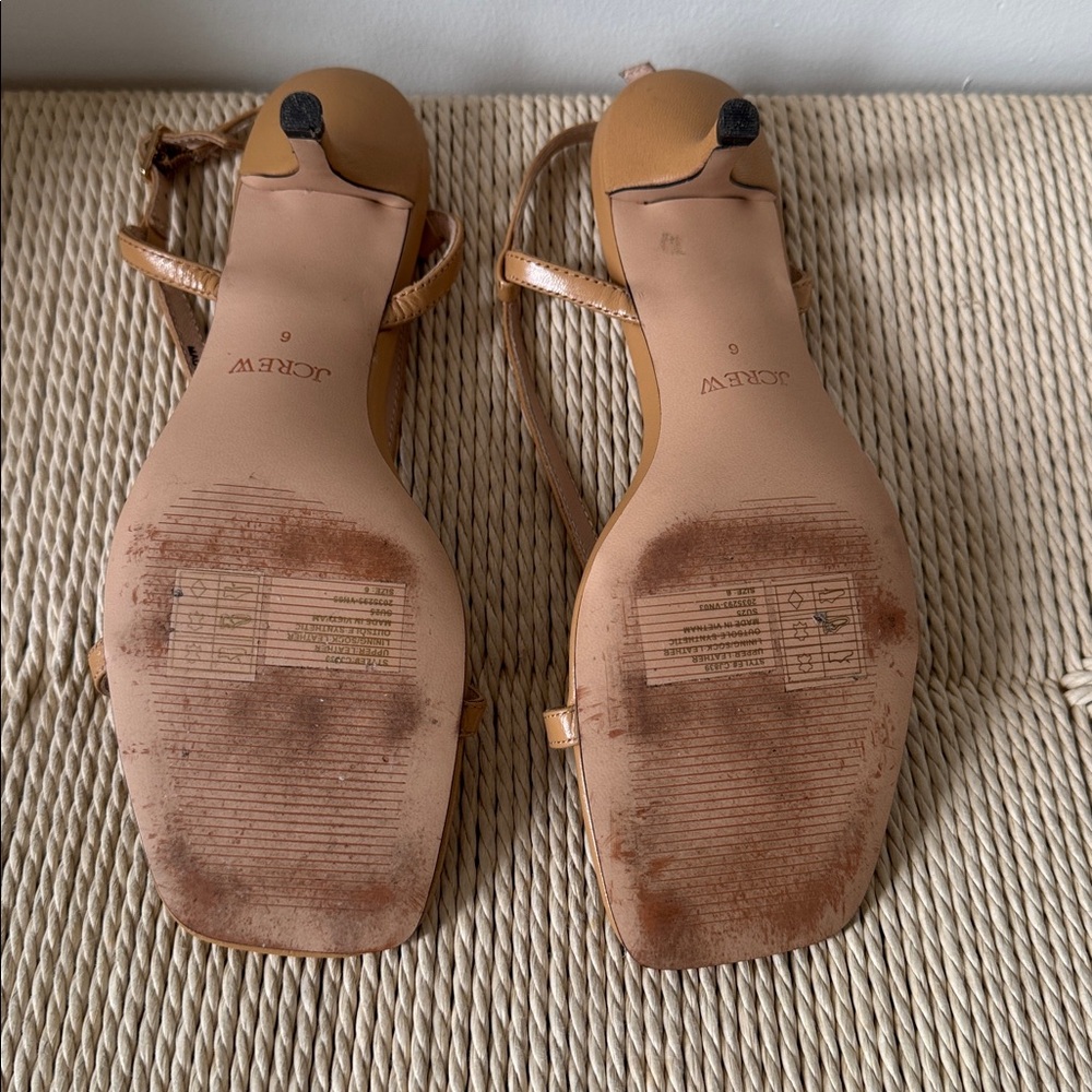 JCREW Krista Slingback Kitten-heel Sandals in Leather - NEW - Picture 6 of 6